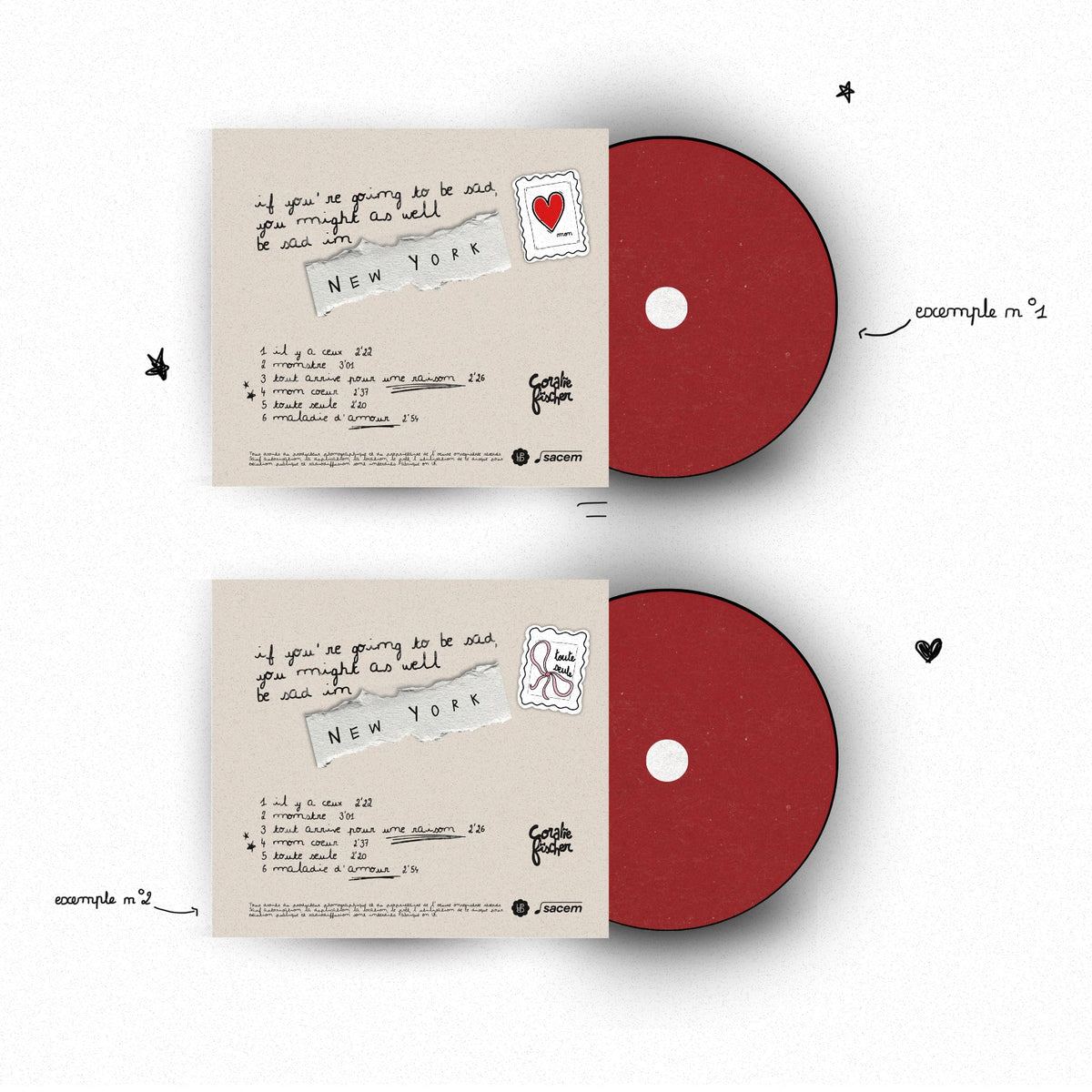 CD if you're going to be sad, you might as well be sad in New York